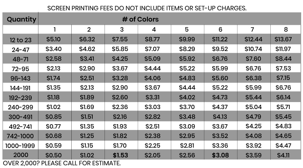 T Shirt Printing Prices - Get Your Custom Design Shirts Now