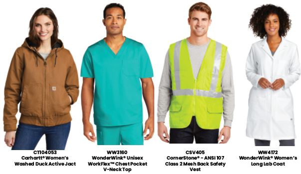 Specialty Apparel - scrubs, safety vests and workwear